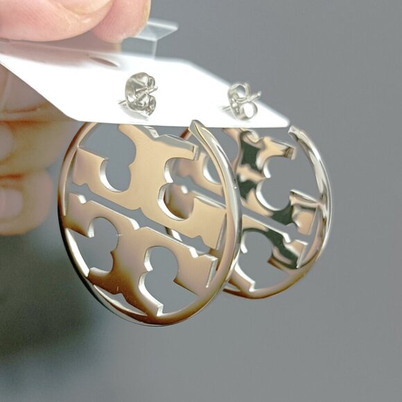 Jewelry - Hollowed Out Double T Design Earrings, Stainless Steel